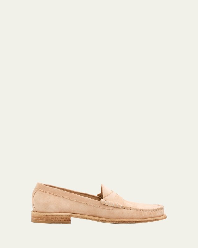 Lottie Suede Penny Loafers